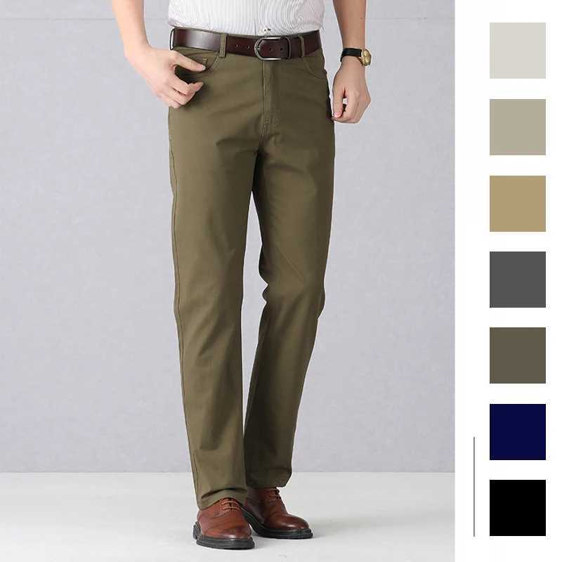 Dayton O Stretch Chinos Mens Suit Pants Cotton Casual Stretch Trousers Long Straight High Quality Dress Pants 40 42 44X241023