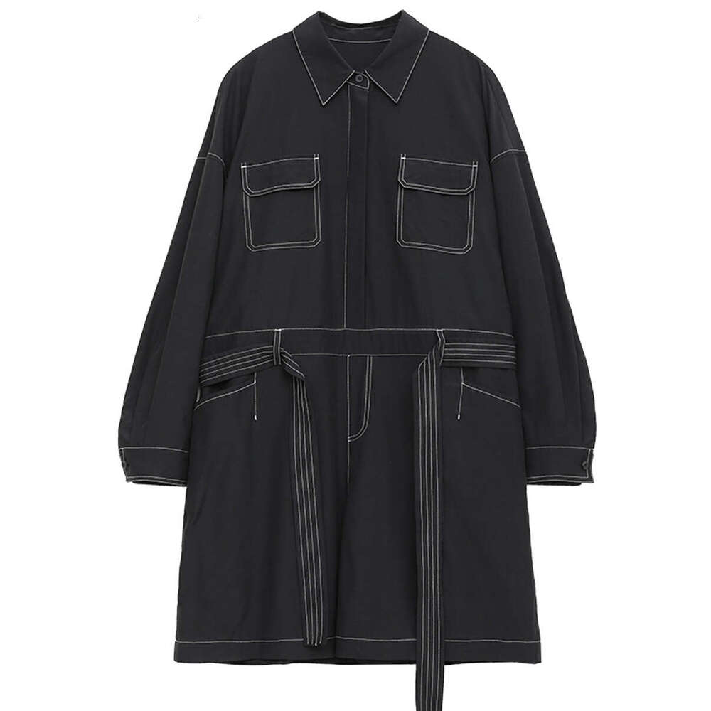 CHIC VEN Women's Jumpsuits Loose Bright E Straight Female Rompers With Waist Belt Summer 2024