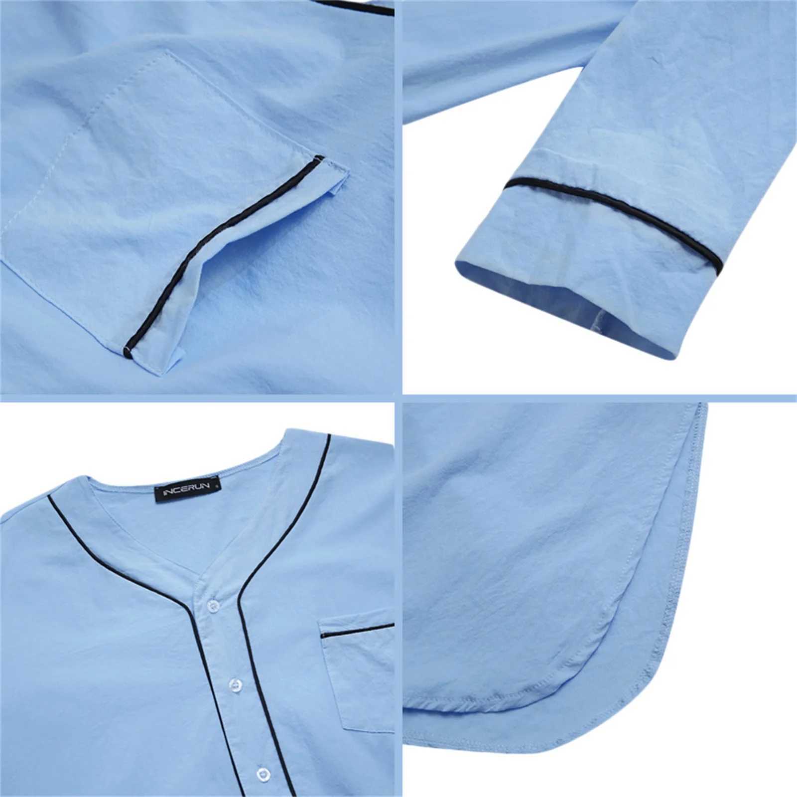 Mens Night Light Solid Color Loose S Arabic Long Sves Evening Dress Ktan Dubai Robe with Pocket Spwear W241023