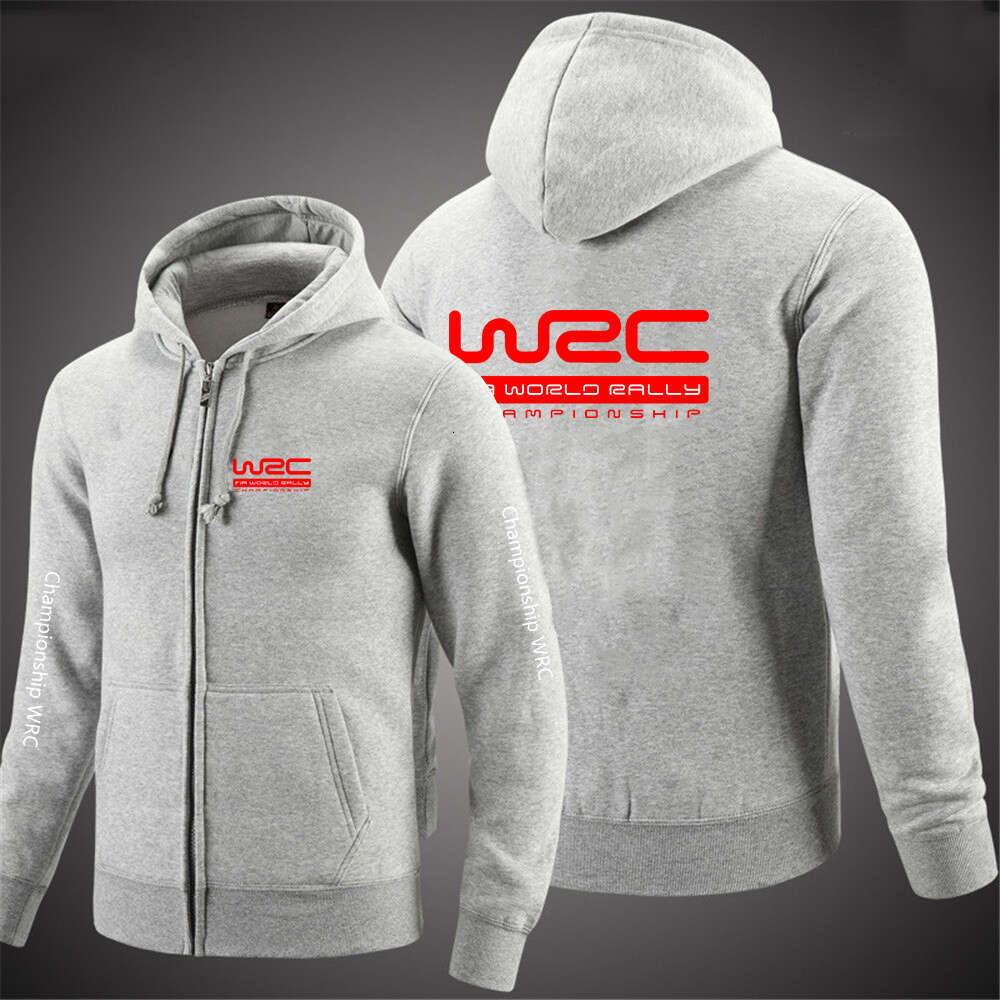 High end Rally World Championship WRC Mens Fashion Hoodies Spring And Autumn Solid Color Zipper Pullover Coat Comfortable Harajuku Top