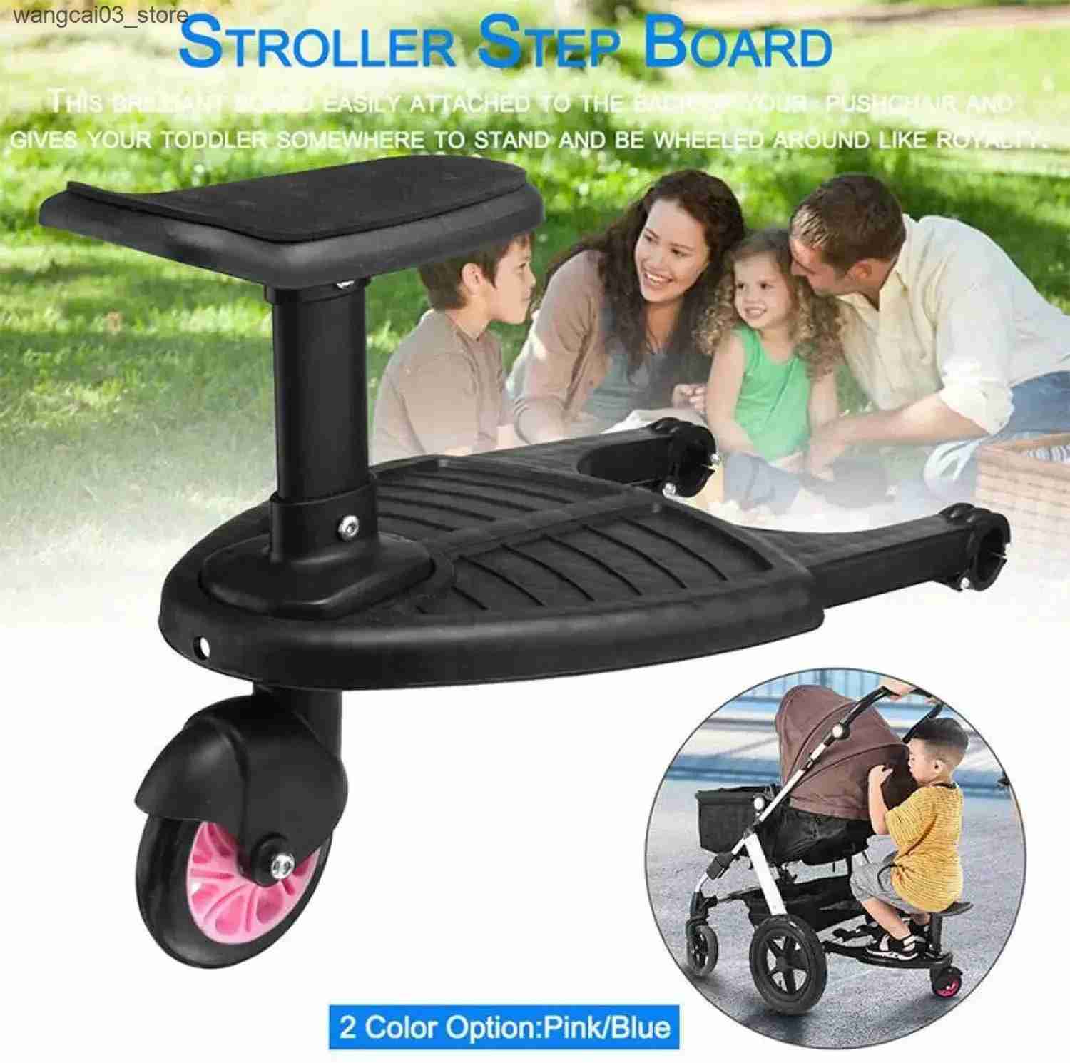 Strollers# Make Walking with Two Kids Easier Children Stroller Pedal Adapter and Hitchhiker Standing Plate for Second Child and Twins L240910