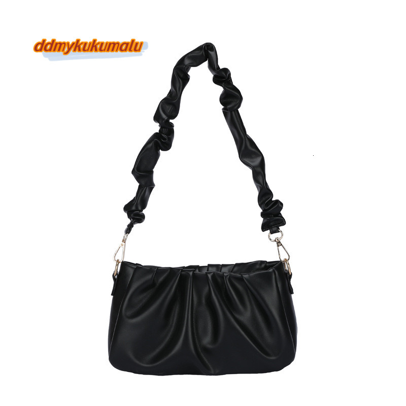 Spring wrinkled cloud dumplings, 2024 new underarm single shoulder crossbody bag, internet famous niche package #10 kukumalu