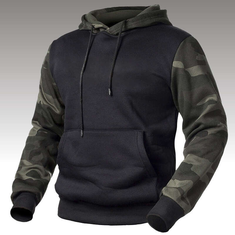 s Men Winter Casual Fleece Hoodies Male Outdoor Camouflage Pullover Sweatshirts Hooded Loose Outwear Capts Plus Size XL Caual Hoodie Sweathirt Looe Ca