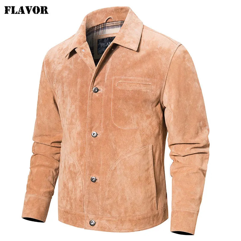 mens leather jacket suede leather mens denim jacket 241023