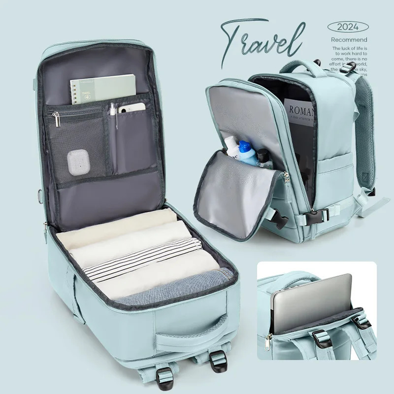 Multi functional outdoor backpack with large capacity travel backpack suitable for women laptop backpack Ryanair 40x20x25 waterproof bag 241023