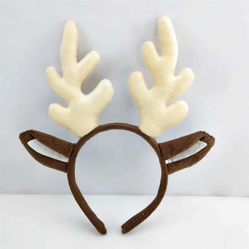 Headband Reindeer Christmas Antler Antlers Hair For Kids Xmas Headbands Deer Hoops Headwear Ears Party Decor Adults ElkX241021
