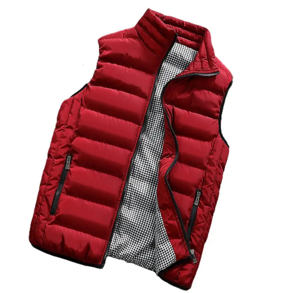 Oversized down jacket mens vest waterproof pad thick insulation winter waist jacket mens jacket work vest daily wear 241023
