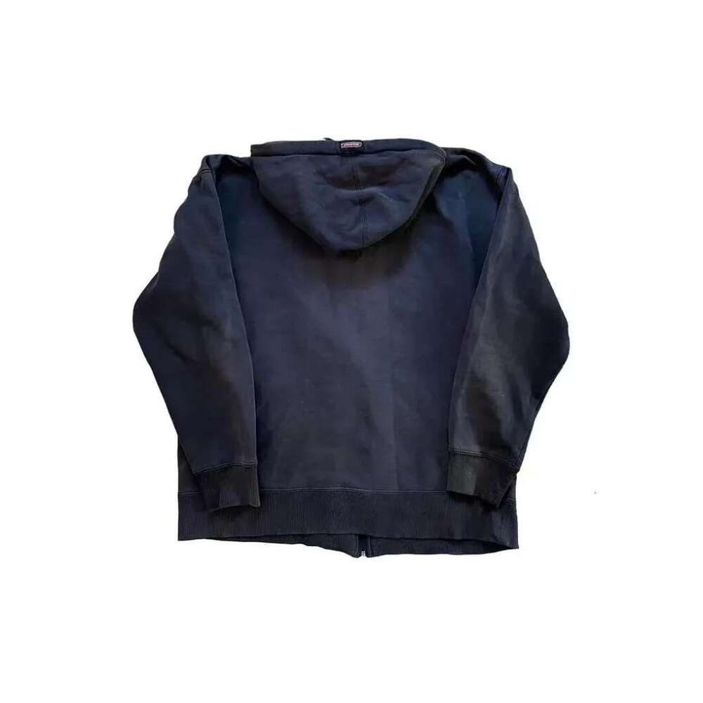High end Gothic Hiphop fashion skull print zipper hoodies for men autumn and winter long sleeved casual versatile baggy sweatshirts