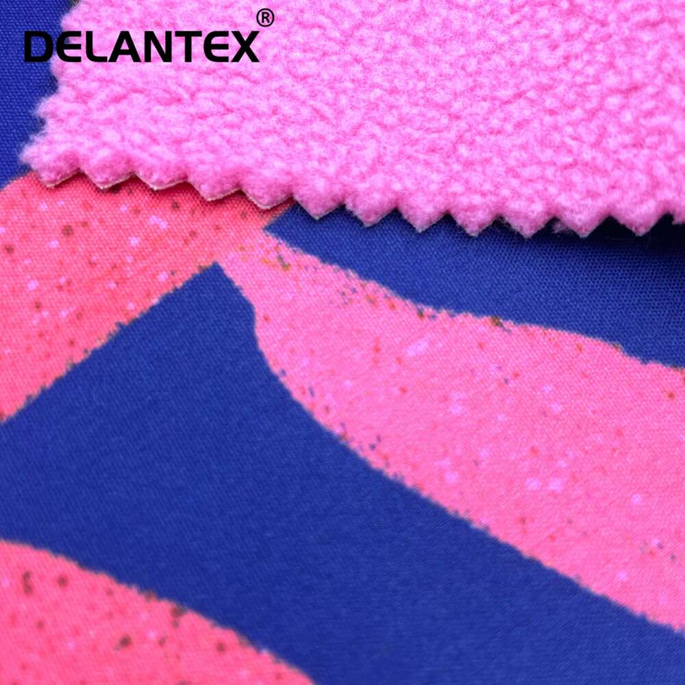 4 Way Stretch Spandex Waterproof Softshell Bonded Fabric winter fabrics for clothing