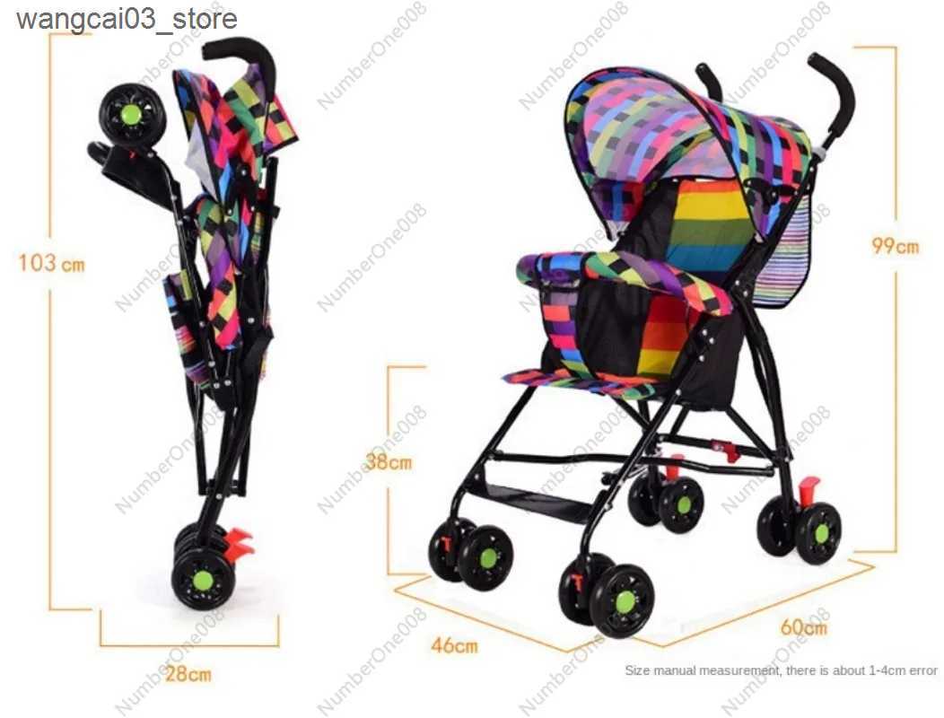 Strollers# Wholesaler Simple Umbrella Cart Portable Lightweight Folding Baby Stroller L240910