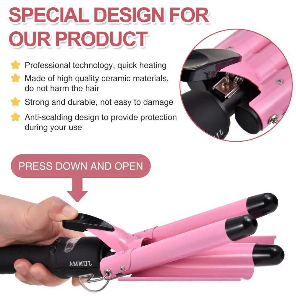 New Arrival 3 buckets of electric curlers irons automatic perm splicing ceramic curlers wavy curlers styling tools Z241022