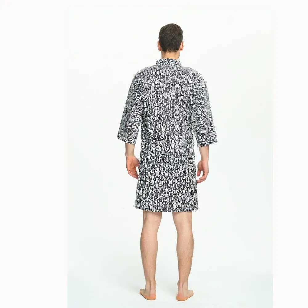100% pure cotton casual spinning mens kimono summer Ele comfortable Yukata home textile mens clothing mens clothing W241023