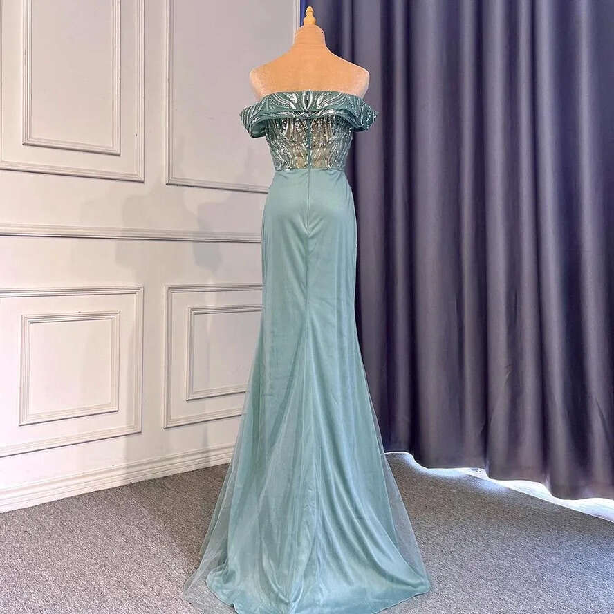 Arabic Split Stunning Dubai Evening Dresses With Detachable Skirt A E Off Shoulders Backless Seqined Long Party Ocn Gowns Prom Wear Bc18177