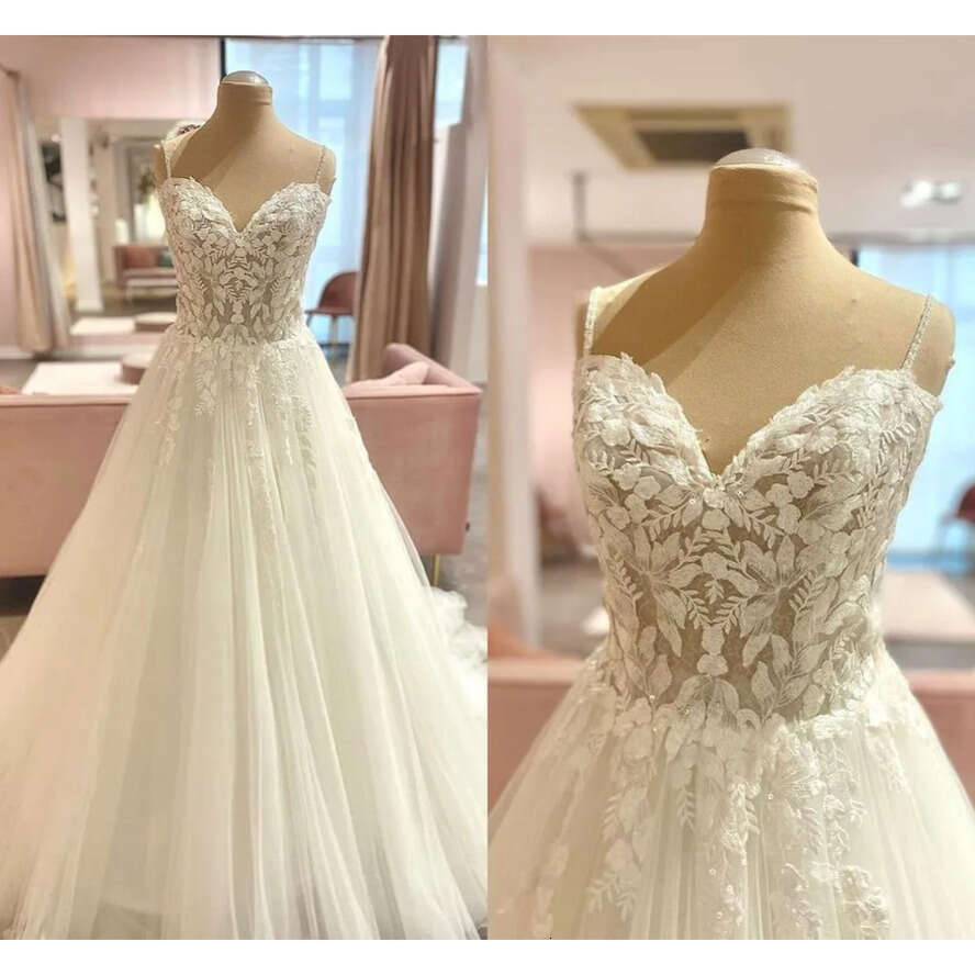 Designed Lace Tulle Simple Wedding Dresses A E Sweetheart Appliques Backless Long Bridal Gowns Plus Size Robes De Mariage Bc18569 ppliques
