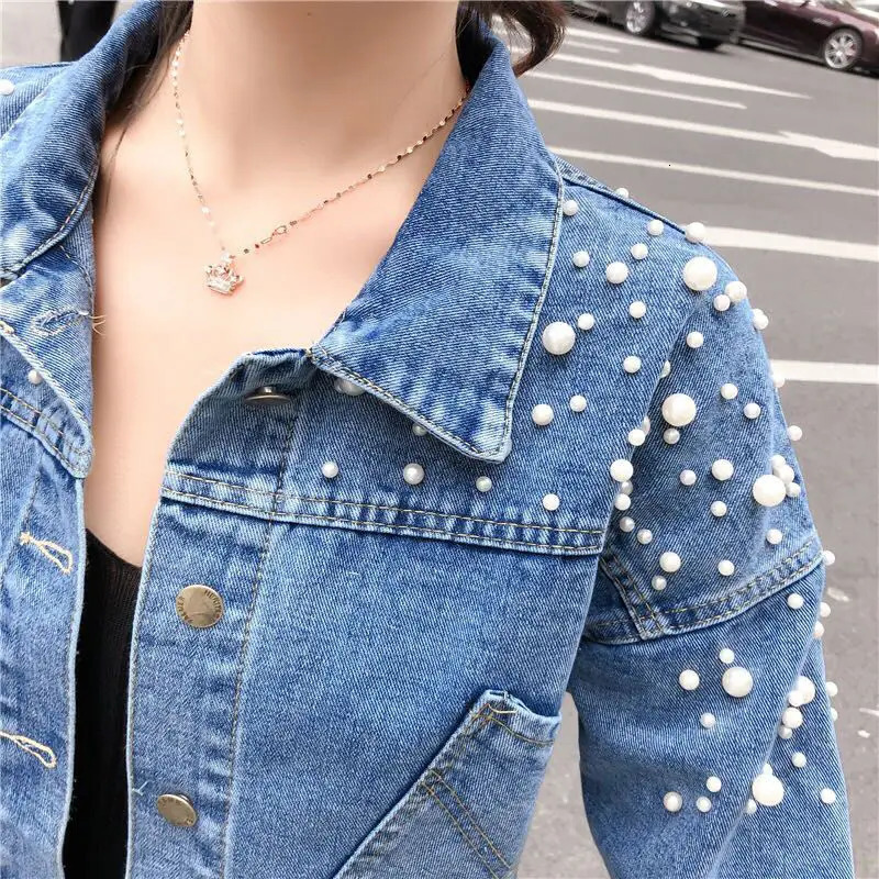 Mother Daughter Denim Jacket for Family Matching Clothes Outfits Mommy and Me Adult Baby Kids Blue Outwear CoatSpring Autumn 241022