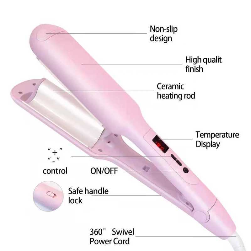 Professional perm iron ceramic hair crimping tool curling iron corn perm flat iron hair styling tool M241022