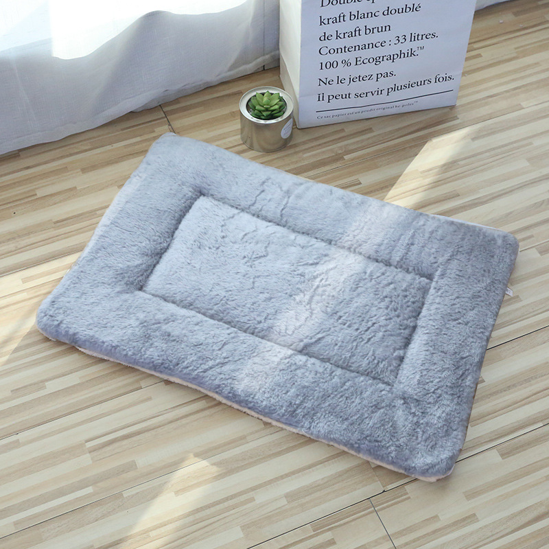 Thickened plush cushion cat litter cat sleeping mat kennel coral velvet dog blanket cotton pad warm nest pad