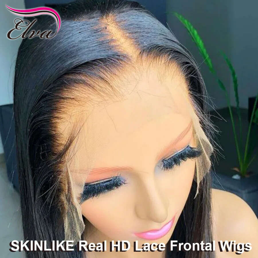 Frontal Bye 5x5 6x6 7x7 13x6 HD Lace Front Human Wigs Bleached Knots Pre Plucked Virgin Hair Wig