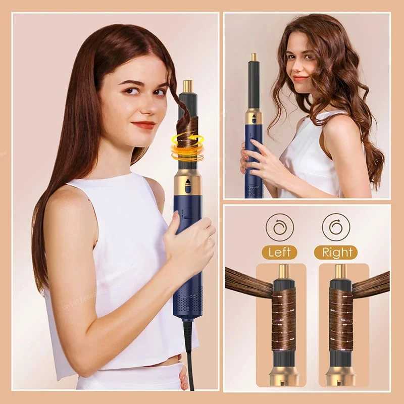 Multi functional 5-in-1 hot air comb multi head automatic hair curler hair dryer hair straightener hair dryerW241022