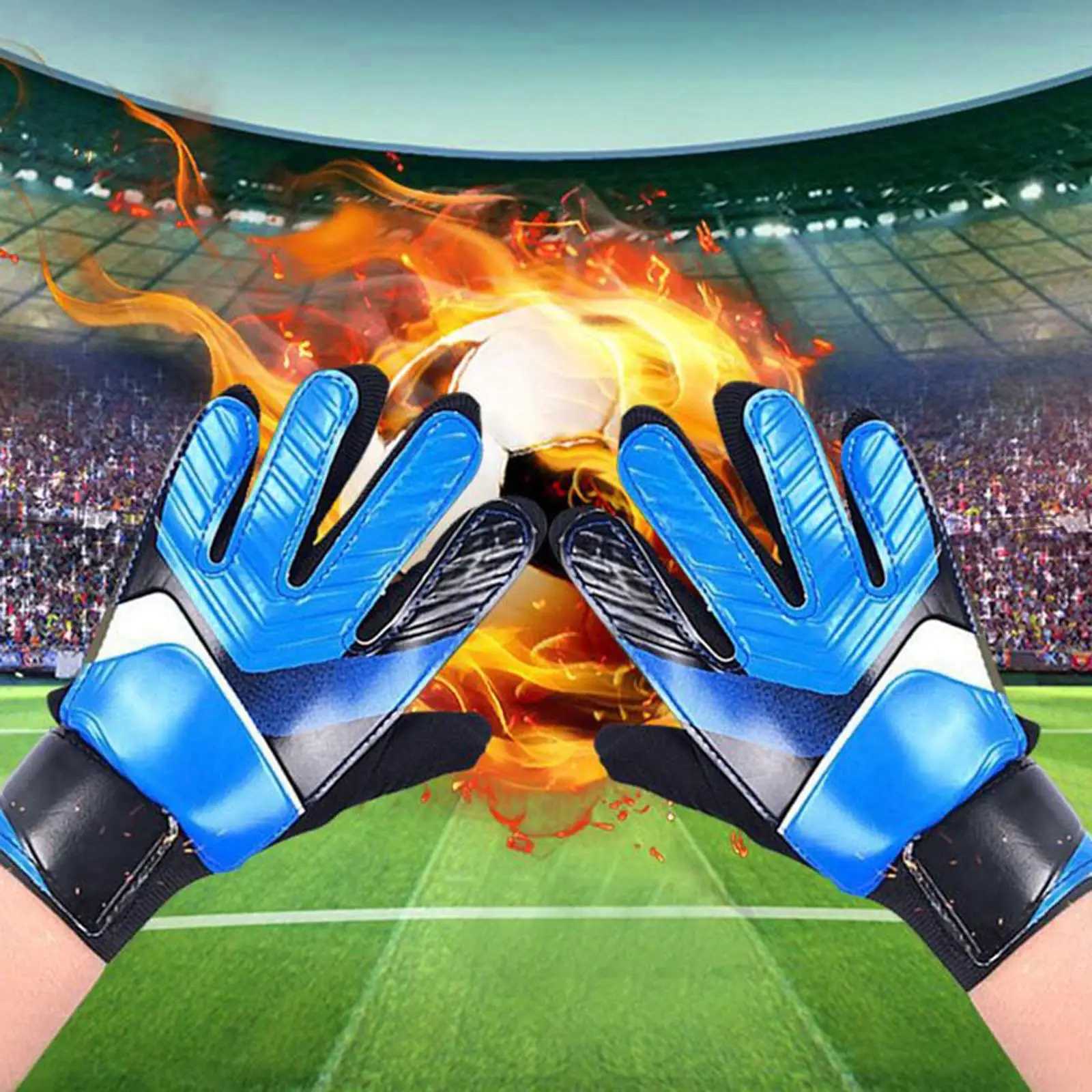 1 Pair Goalkeeper Gloves Nonslip Soccer Goalie Gloves for Ball Sports Football Game AccoriesXJ241023
