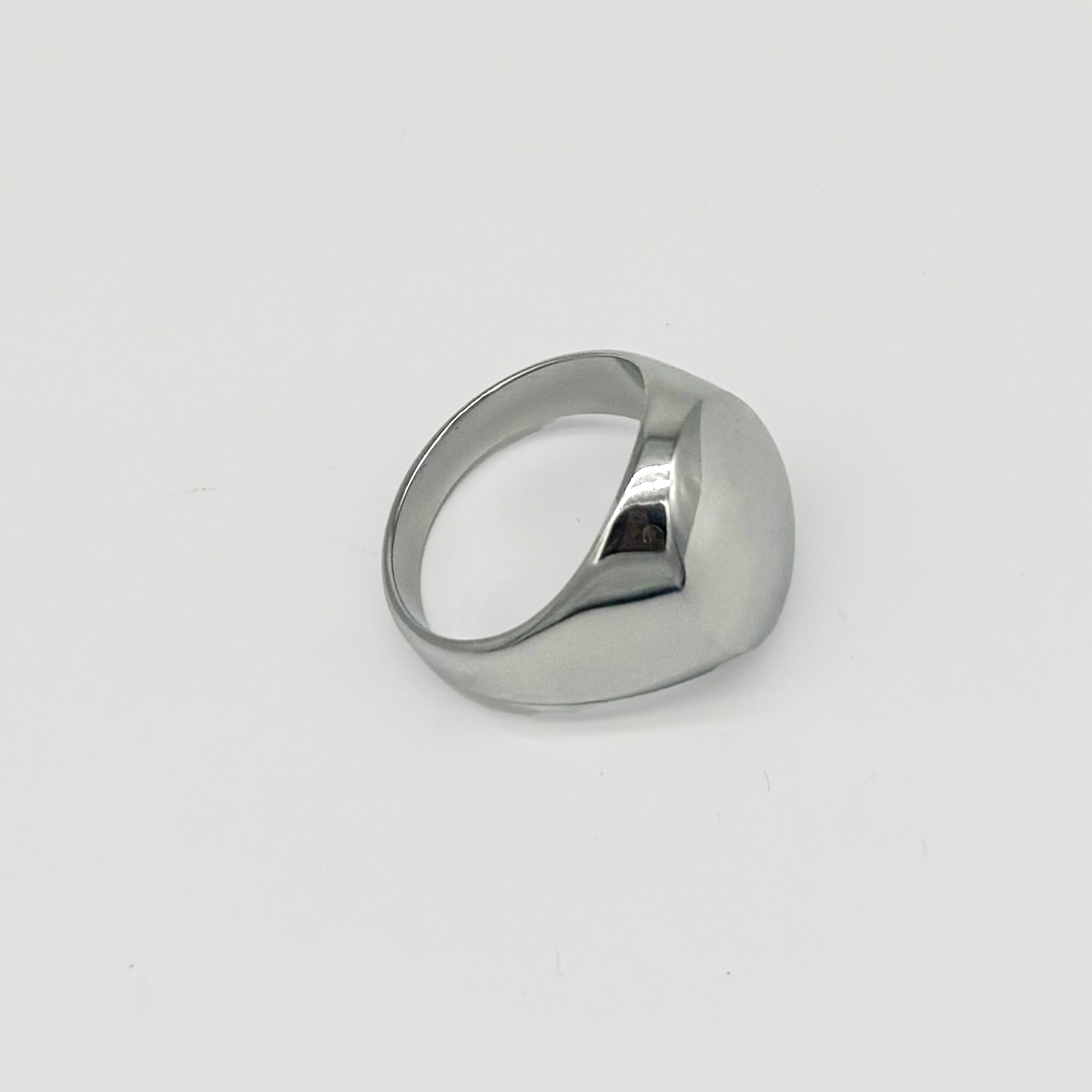 Ring Geometric circle Flat ring Fashion stainless steel punk ring ring