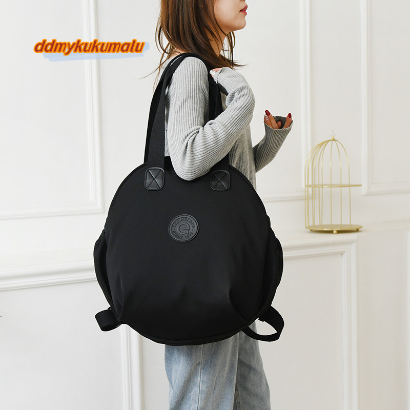 2024 New Double Backpack, Student School Junior High School, Male and Female Same Style, Single Shoulder Multi functional Cloth Bag, Handheld #36 kuku