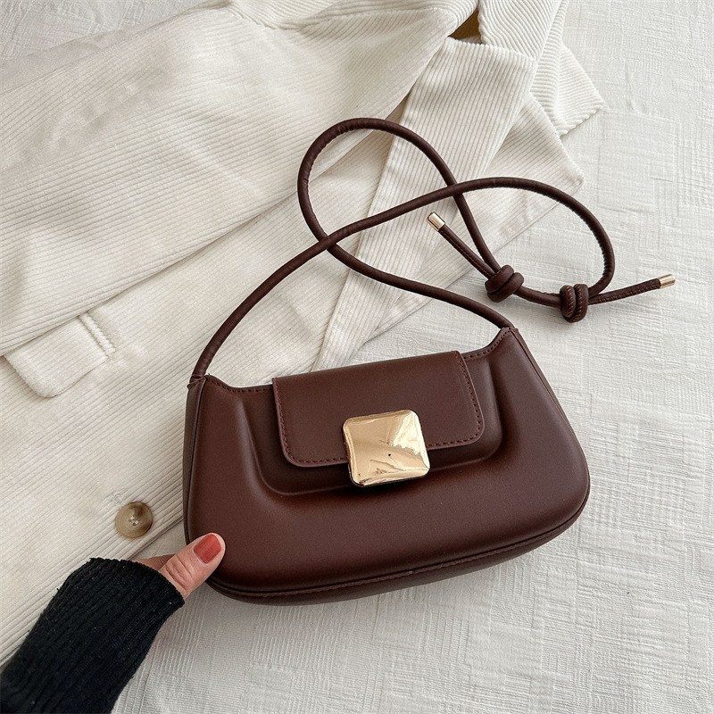 2025 Designer with 3 Fashionable women' baguette crossbody 2024 new single shoulder handbag trendy and simple women's bag free shipping wome