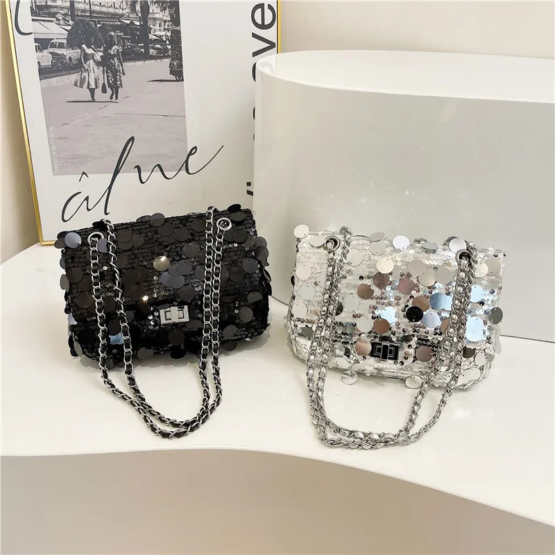 2024 Womens Shoulder Bag Fashion Glitter Cross Body Bag Cute Wallet and Handbag 241023