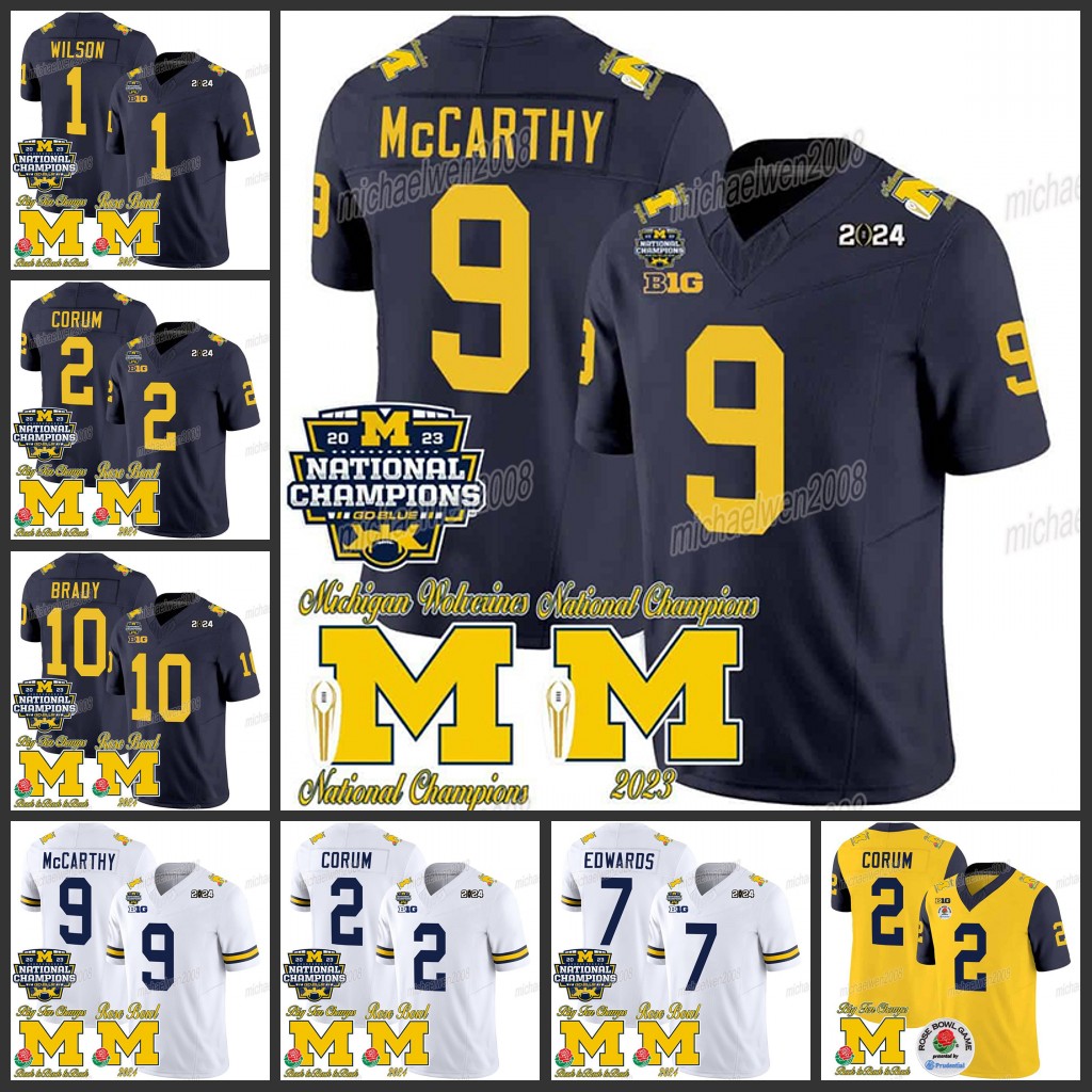 Wolverine 2024 College Football Jersey CUSTOM Any Name Number for MEN WOMEN YOUTH
