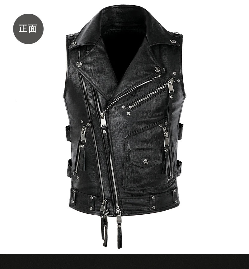 YR Wholesale. Mens high-quality denim leather jacket. Cool Rider Retro Leather Vest. Ultra thin and fitted leather jacket. Short plus sign 241023