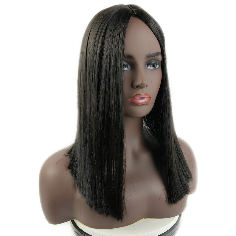 African wig for women with long straight hair and collarbone hair wigs human hair