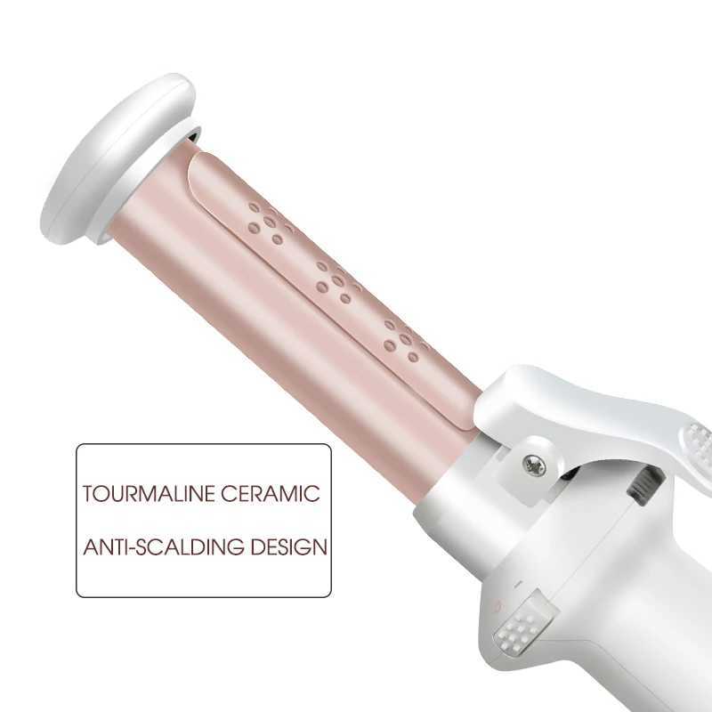 Cordless Curling Iron 1-inch Ceramic Curler Professional 2-in-1 Mini Curler for Loose Curling USB Charging Portable M241022