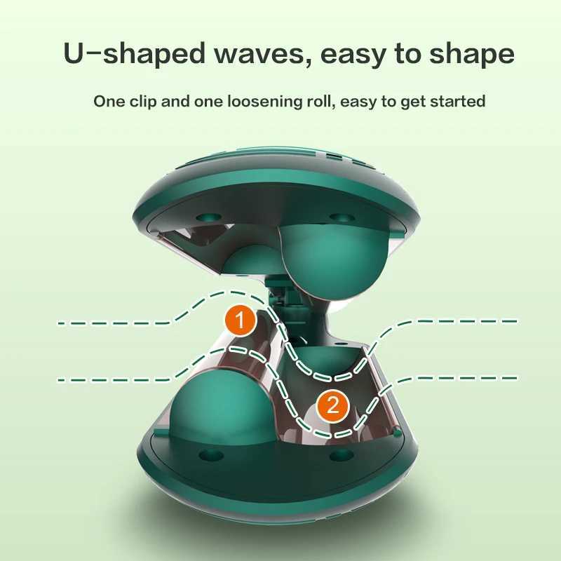 New Arrival Automatic curler ceramic curler Korean Chicken rolls negative ion LCD UShaped wavy hair iron Z241022