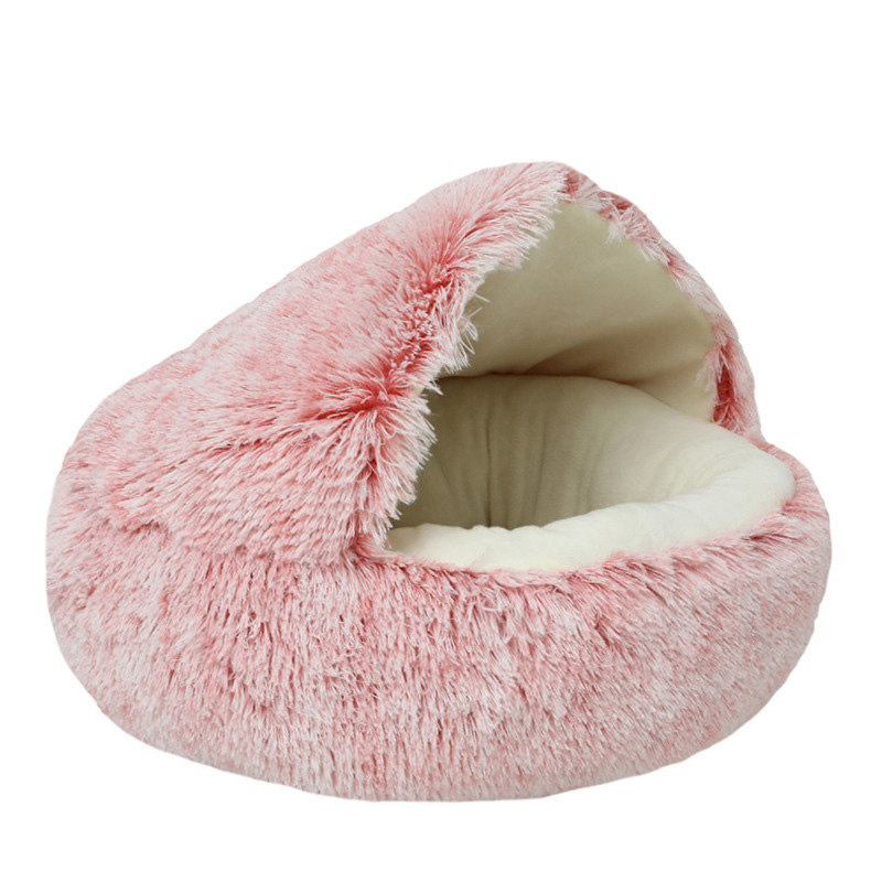 Pet supplies winter warm shell semi-enclosed cat kennel pet cat bed semi-enclosed dog kennel dog bed closed cat kennel wholesale