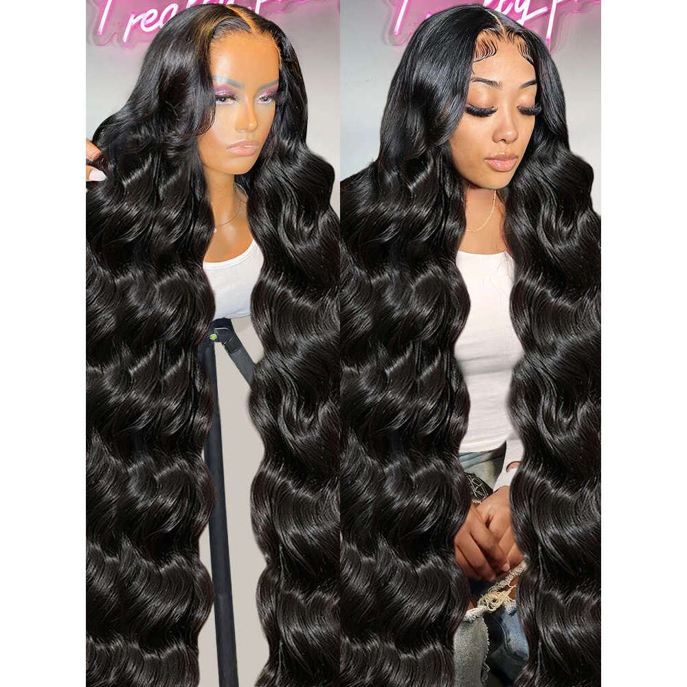 13x6 HD Body Front Human Hair 180% Brazilian Water Wave 13x4 Lace Frontal 5x5 Glueless Wig Ready To Wear