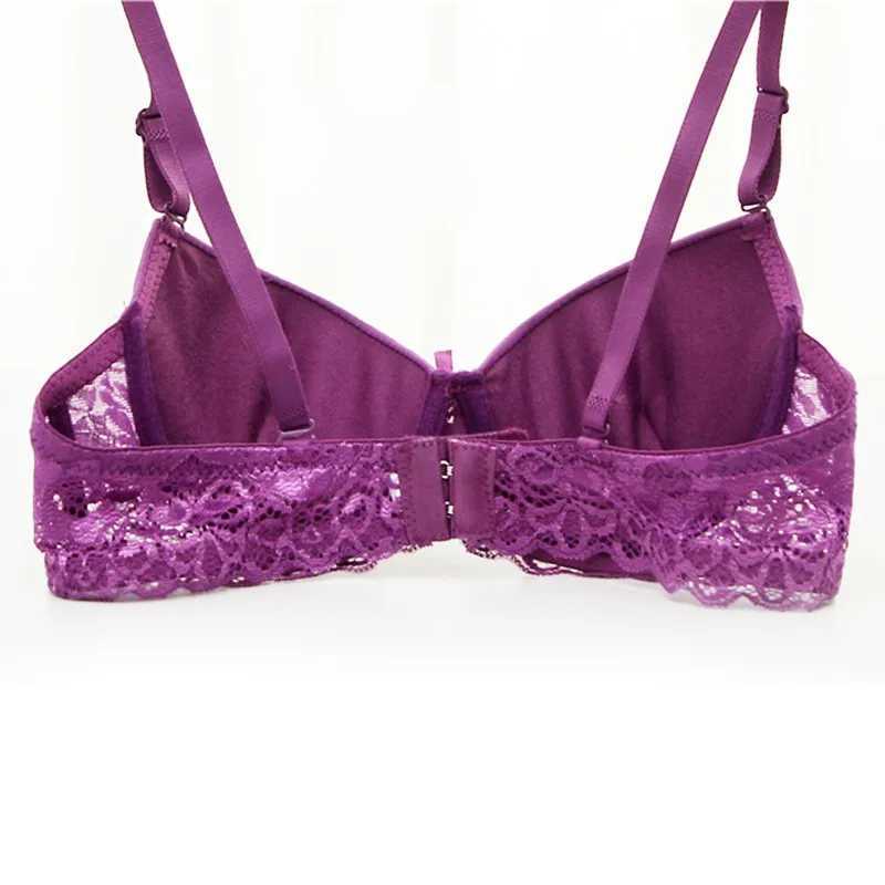 2017 New Women Sexy Lace Seamless 3/4 Cup Push Up Bra Adjustable Girls port Bra Size 34A-36BX241022