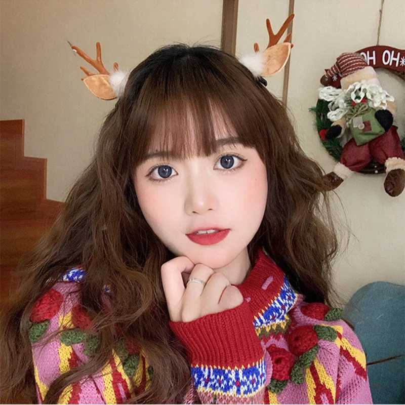 Christmas Hairpin Antler Hair Clips For Girl Deer Ear Festival Party Hairgrips Barrette Headwear Kids Cute Hair Accessories GiftX241021