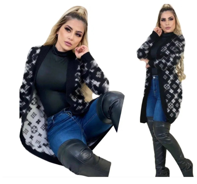 Designer Women's Sweaters Bee V-neck Long Sleeve Button Knitwear Cardigan Sweater Coats Women Clothes Plus Size