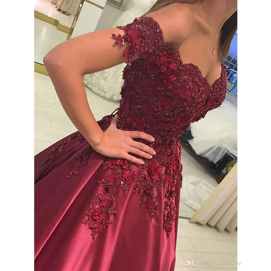 Prom Dresses Bury Elegant A E Off Shoulders With Appliques Beads Long Robe De Soriee Party Evening Gowns Bc1382 ppliques vening