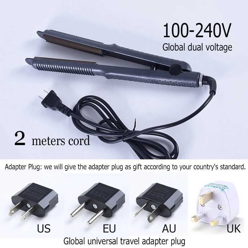 New Arrival Household corrugated iron hair corrugated anti scaling curling iron corrugated iron narrow plate styling tool 110-220V Z241022