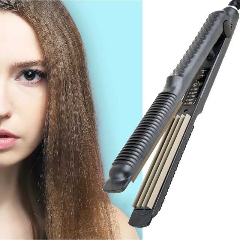 New Arrival Household corrugated iron hair corrugated anti scaling curling iron corrugated iron narrow plate styling tool 110-220V Z241022