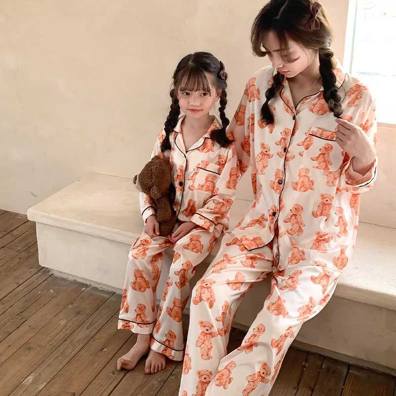 Mom and Baby Boy Girls Coming-Home Outfit Parent-child Matching Clothes Like Mother Like Daughter Set Women Pajamas for SleepingXJ241008