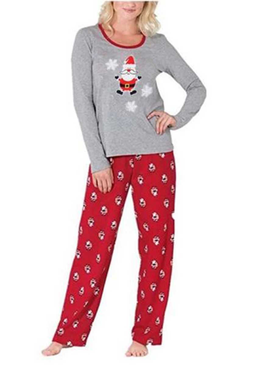Family Matching Christmas Snowman Pajama Sets Cute Snowman Print Long Sleeve Parent-Child Outfit Home wearXJ241008
