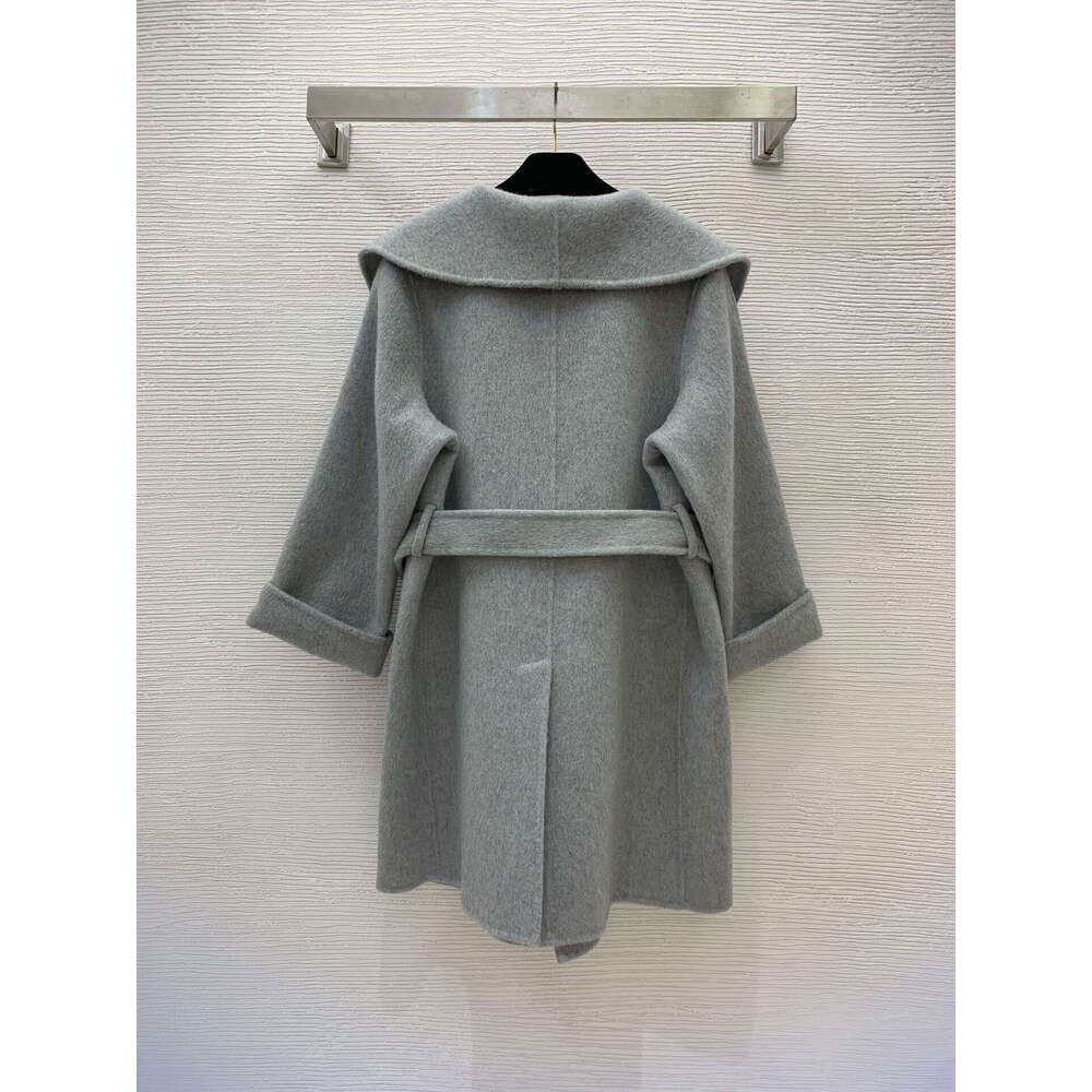 2024 New High Quality Double-Sided Cashmere Waist Slimming Sheep Wool Coat 966