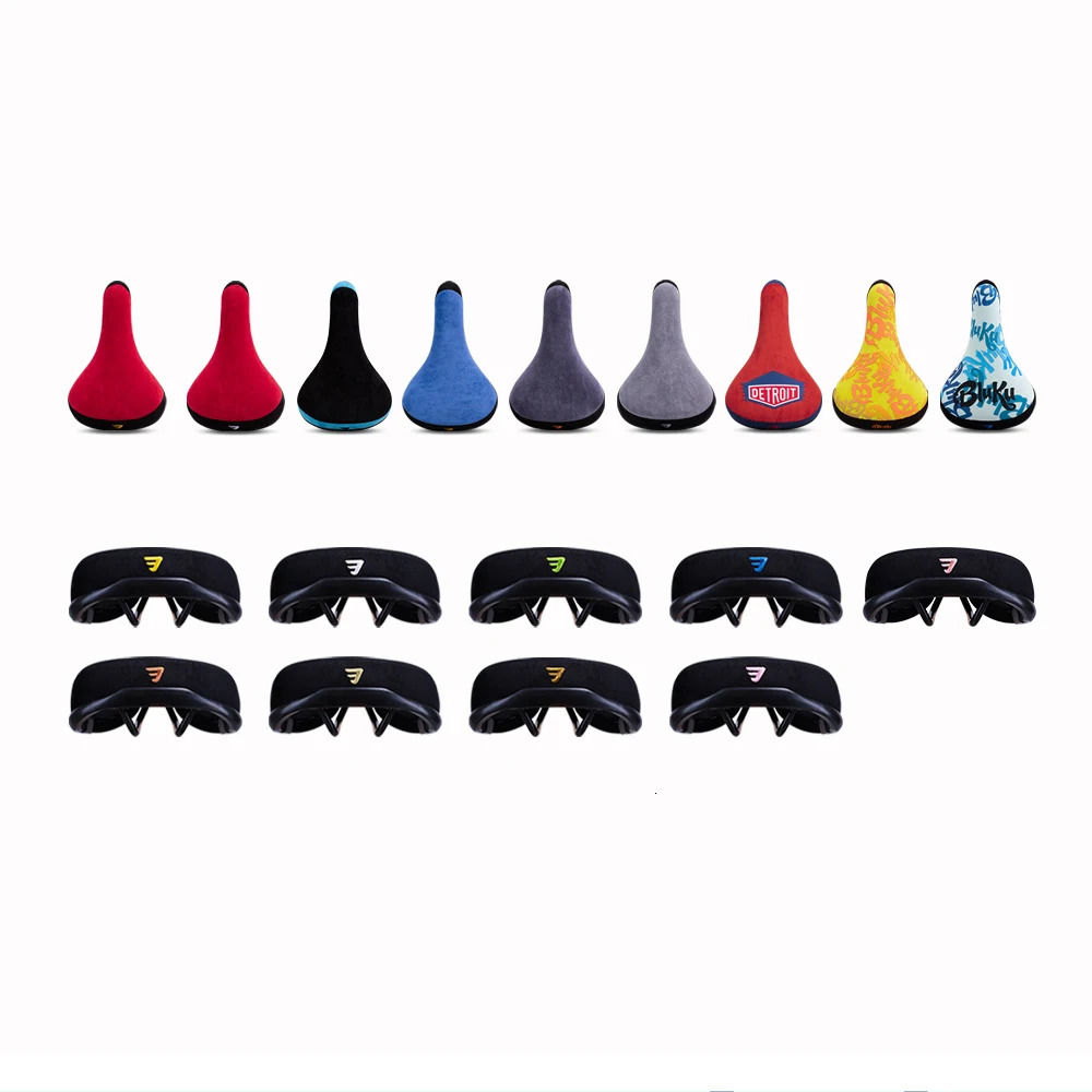 Funsea bicycle saddle wheel black with bicycle seat flange Wright bicycle seat embroidery 8mm rail 241022