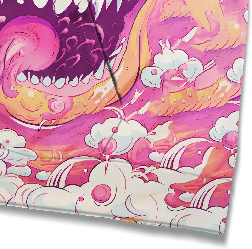 Hoodie for Mens Womens Vintage Street Fun Big Mouth Graffiti Pattern Hooded Sweatshirts Pullover Animal Smile Graffiti Hoodie,Orange,GraphicTrendy War