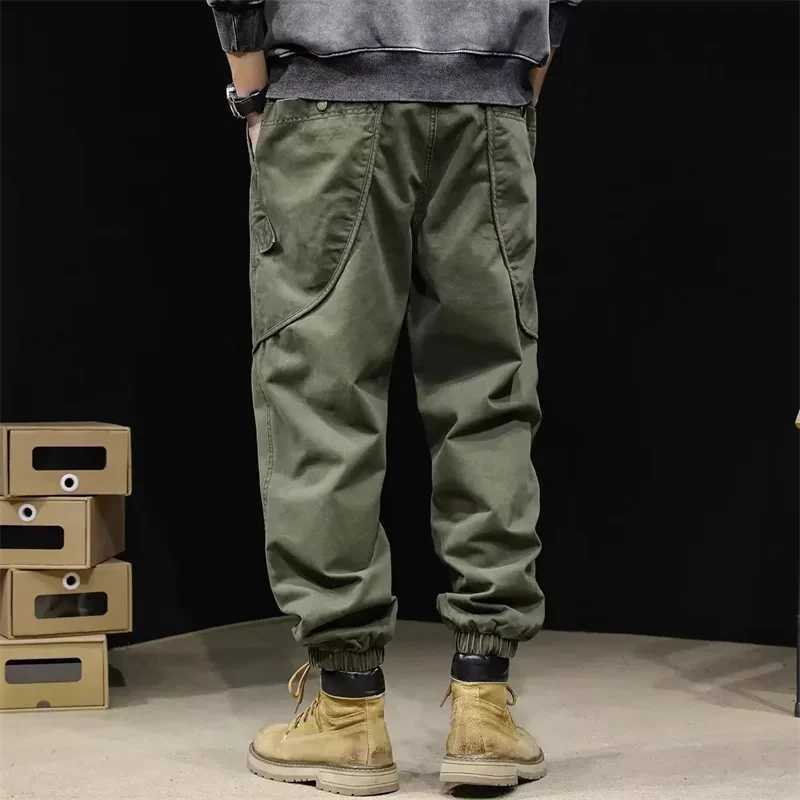 American Letter Foam Print City Tactical Cargo Pants For Men Baggy Outdoor Jogger Sweatpants Autumn Streetwear Pantnes HombreX241023