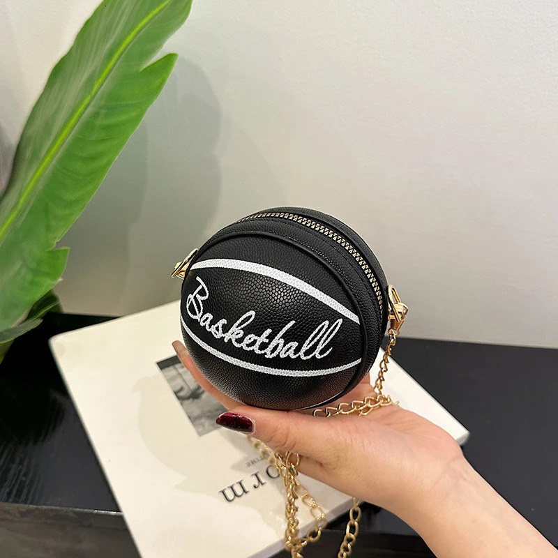 Graffiti handbag wallet PU womens bag basketball football shoulder bag mini cross bag zipper messenger bag 241023