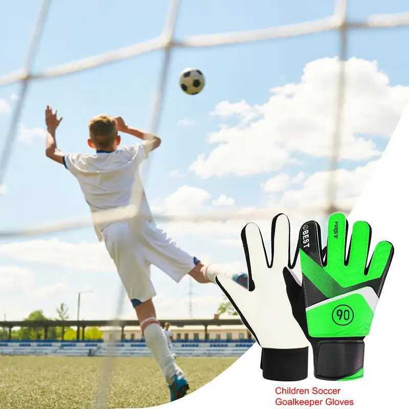 Goalkeeper Gloves For Kids/Youth Non-Slip Soccer Goalie Gloves Latex Full Finger Latex Football Glove Sport Accories for KidsXJ241023