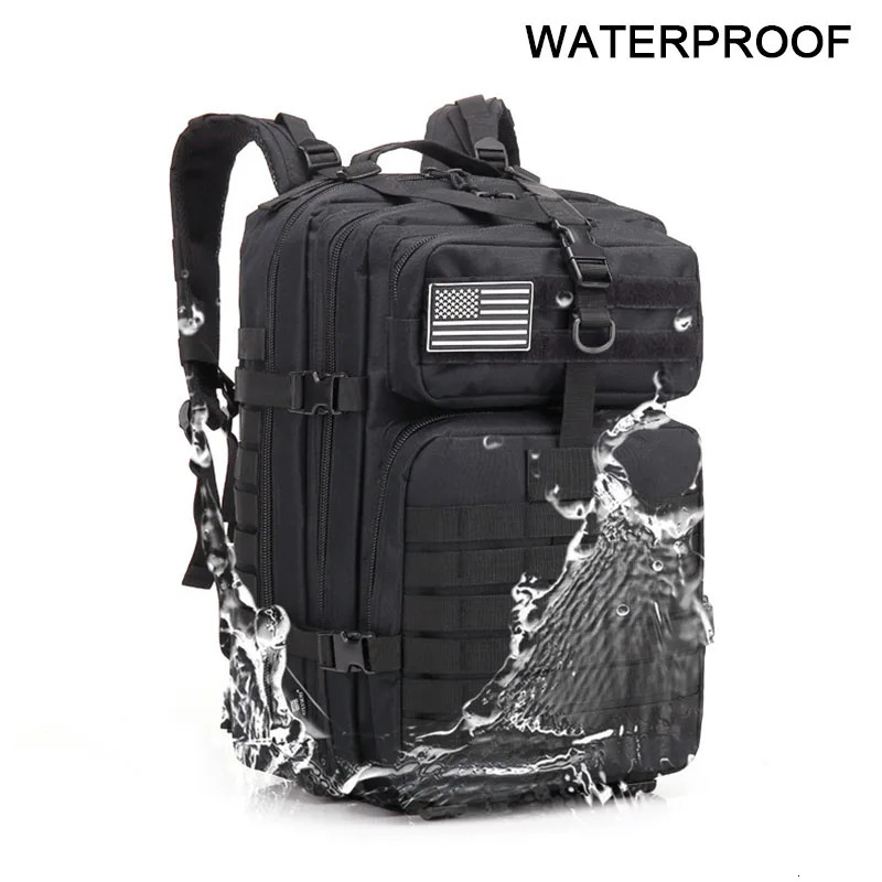 Oulilan 30L/50L 9000D Nylon Waterproof Backpack Military Rucksacks Tactical Sports Camping Hiking Fishing Hunting Bag 241023